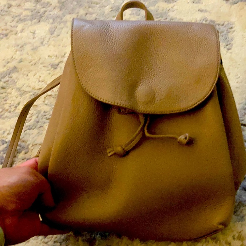 Like new Faux leather backpack